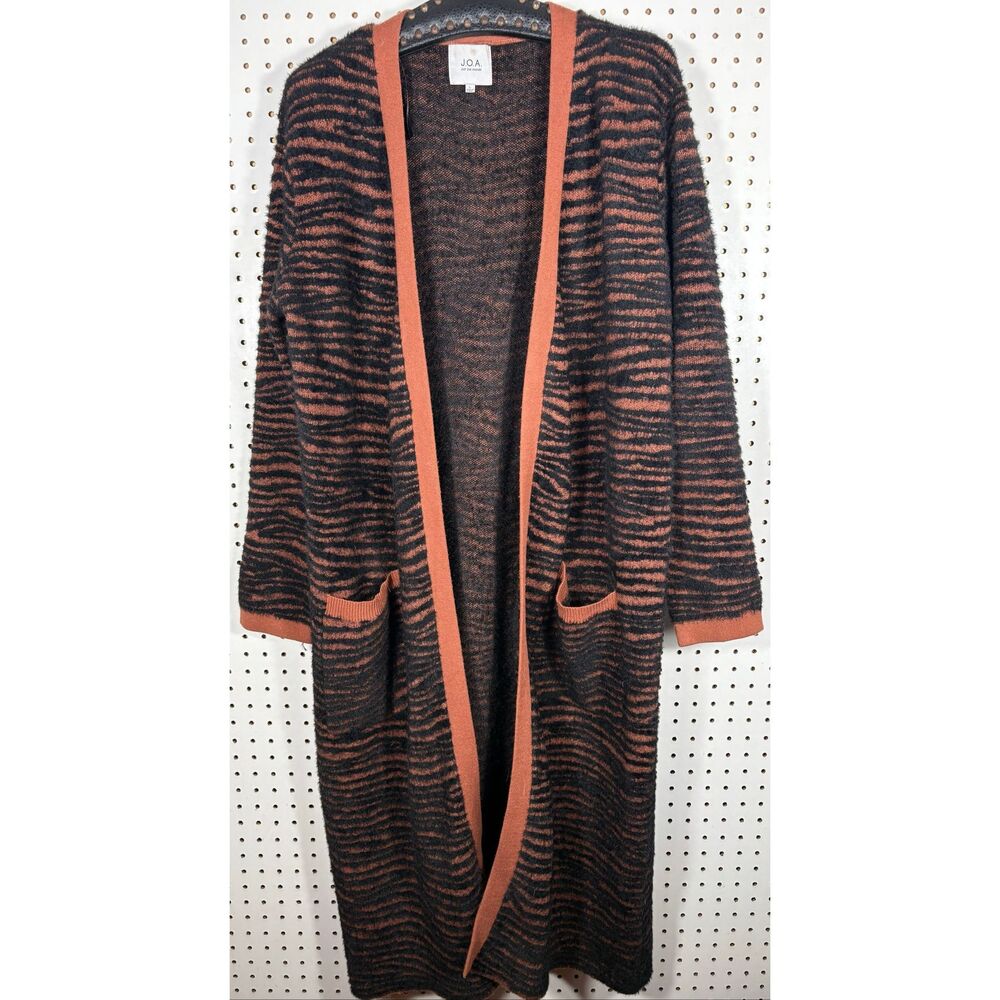 J.O.A long duster cardigan sweater size L